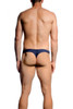 012 Navy - JM SKINZ Thong 88165 - Rear View - Topdrawers Underwear for Men