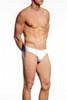 002 White - JM BASIX Bikini 08152 - Front View - Topdrawers Underwear for Men