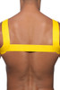 03 Yellow - Addicted Basic Elastic Harness ADF104 - Front View - Topdrawers Underwear for Men