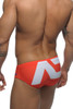 04 Orange - Addicted Extra-Large AD Logo Swim Brief ADS045 - Rear View - Topdrawers Swimwear for Men