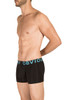 Obviously EveryMan Boxer Brief 3 Inch Leg B00-1A Black  - Mens Boxer Briefs - Side View - Topdrawers Underwear for Men
