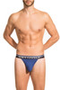 Obviously PrimeMan Jockstrap A04-1C Navy Blue  - Mens Jockstraps - Front View - Topdrawers Underwear for Men
