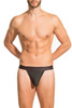 Obviously PrimeMan Thong A06-1A Black  - Mens Thongs - Front View - Topdrawers Underwear for Men
