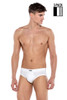 Punto Blanco 3-Pack Together Brief 3307210-587 Black White Grey - Mens Briefs - Side View - Topdrawers Underwear for Men