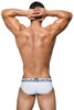 Private Structure Classic Mini Brief SCUX4069-WH White - Mens Briefs - Rear View - Topdrawers Underwear for Men
