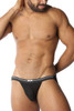 CellBlock 13 Tight End Swimmer Jockstrap CBU270-BL Black - Mens Jockstraps - Front View - Topdrawers Underwear for Men
