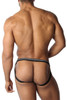 CellBlock 13 Tight End Swimmer Jockstrap CBU270-BL Black - Mens Jockstraps - Rear View - Topdrawers Underwear for Men
