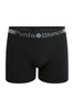 Punto Blanco 2-Pack Zenix Seamless Boxer 5378140-090 Black - Mens Multipack Boxer Briefs - Front View - Topdrawers Underwear for Men
