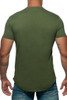 Addicted Basic U-Neck T-Shirt AD696-12 Khaki - Mens T-Shirts - Rear View - Topdrawers Clothing for Men
