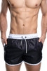 PUMP! Black WaterShort 13001 - Mens Swim Shorts - Front View - Topdrawers Swimwear for Men
