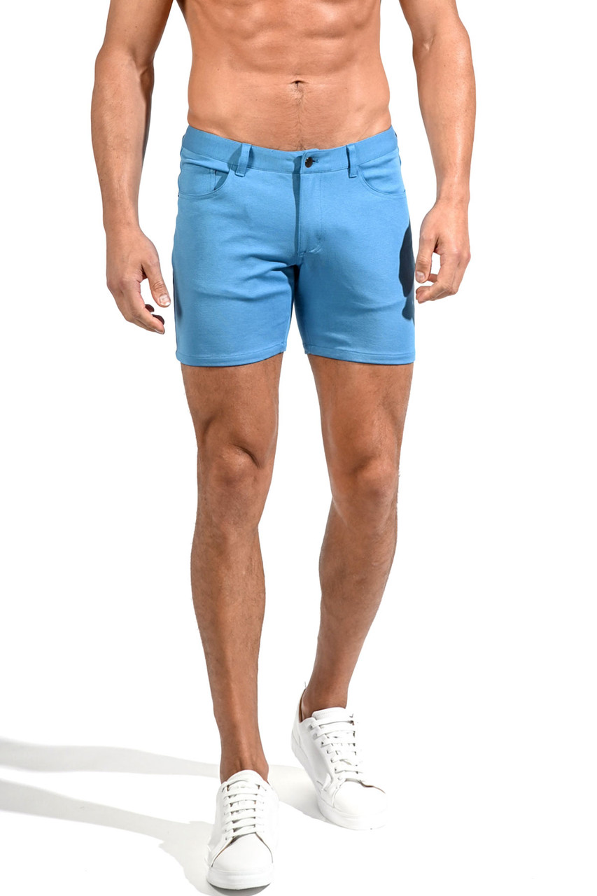 ST33LE Stretch Knit Jeans Shorts 