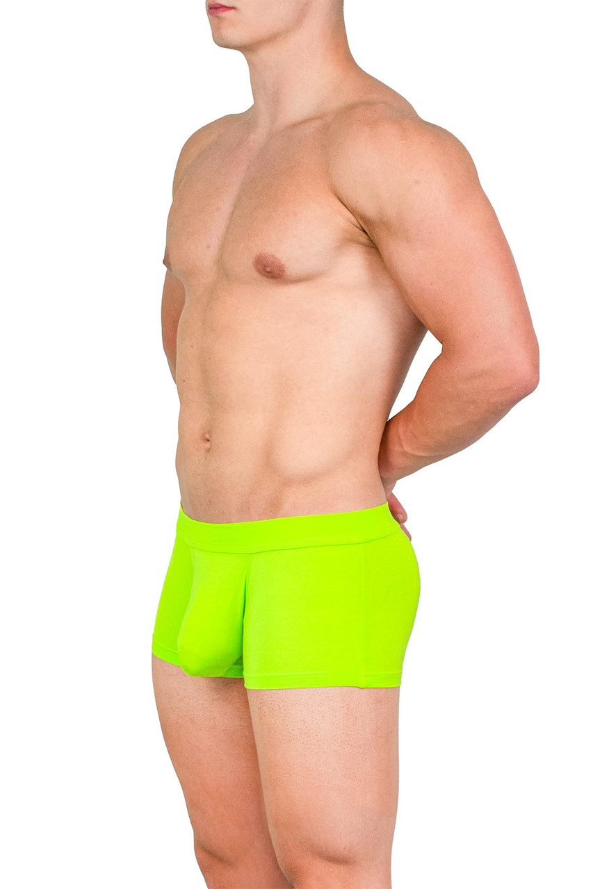 Obviously EliteMan Trunk, Lime, F03-1P, Mens Trunk Boxer Briefs