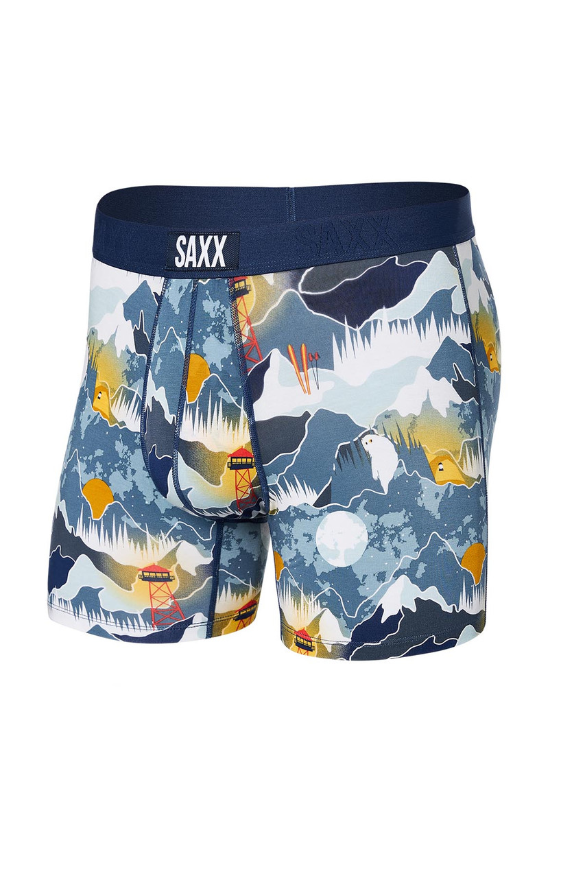 Saxx Vibe Boxer Brief, Variegated Stripe Maritime, SXBM35-VSM, Mens  Boxer Briefs