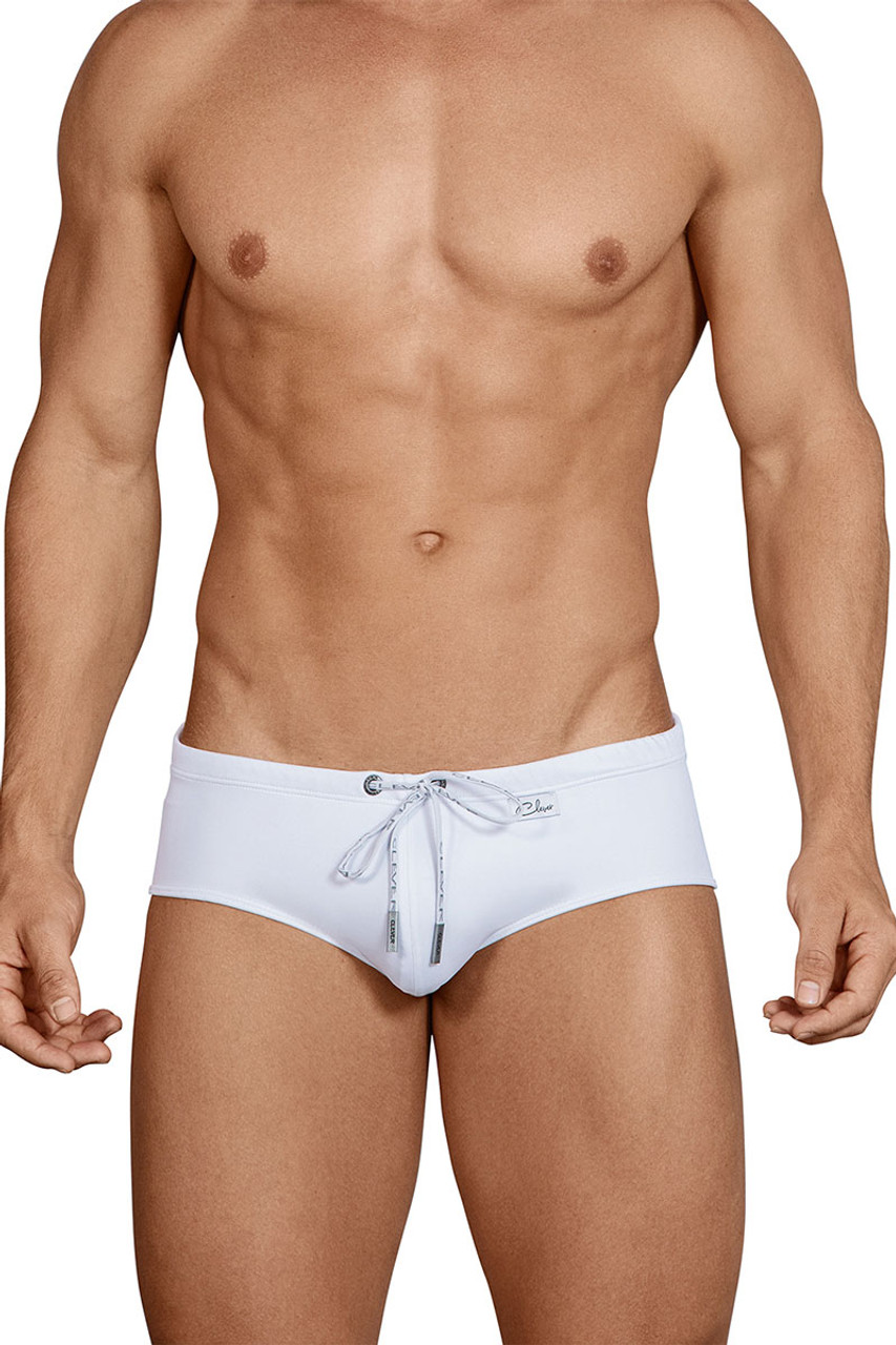 mens white swimwear