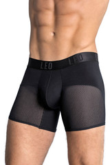 Leo High-Tech Mesh Boxer Brief 033272N-700 - Mens Boxer Briefs - Front View - Topdrawers Underwear for Men Leo High-Tech Mesh Boxer Brief 033272N-700 - Mens Boxer Briefs - Front View - Topdrawers Underwear for Men