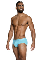 Garçon Model Baby Blue Bamboo Briefs GM22-BLUE-BRIEF - Mens Briefs - Side View - Topdrawers Underwear for Men
Garçon Model Baby Blue Bamboo Briefs GM22-BLUE-BRIEF - Mens Briefs - Side View - Topdrawers Underwear for Men