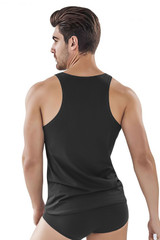 Clever Progress Tank Top | Black 0394 - Mens Tank Top Singlets - Rear View - Topdrawers Clothing for Men
