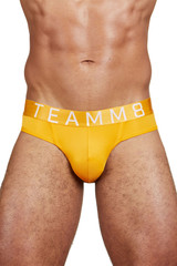 Teamm8 Spartacus Jockstrap | Citrus Yellow | TU-JKSPAR-YEL  - Mens Jockstraps - Front View - Topdrawers Underwear for Men

