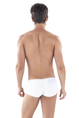 Clever Clever Latin Boxer | White | 0872-01  - Mens Boxer Briefs - Rear View - Topdrawers Underwear for Men
