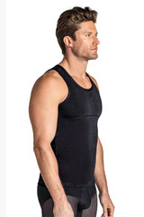 Leo Stretch Cotton Moderate Shaper Tank | Black | 035013-700 - Mens Shapewear - Side View - Topdrawers Underwear for Men
Leo Stretch Cotton Moderate Shaper Tank | Black | 035013-700 - Mens Shapewear - Side View - Topdrawers Underwear for Men