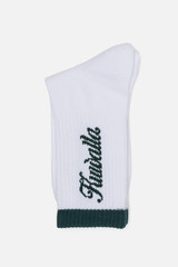 Kuwalla Tee Crew Sock | Deep Green KUL-SOCK2-DPGN | Front View | Mens Crew Socks | Topdrawers Apparel for Men Kuwalla Tee Crew Sock | Deep Green KUL-SOCK2-DPGN | Front View | Mens Crew Socks | Topdrawers Apparel for Men