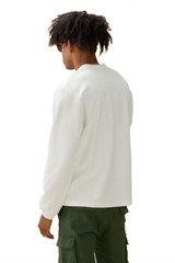 Kuwalla Tee L/S Thermal Henley | White KUL-0324-LSH104 | Rear View | Mens Casual Tops | Topdrawers Clothing for Men Kuwalla Tee L/S Thermal Henley | White KUL-0324-LSH104 | Rear View | Mens Casual Tops | Topdrawers Clothing for Men