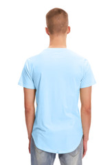 Kuwalla Tee Eazy Scoop Tee | Baltic Sea KUL-0125-CT1851 | Front View | Mens T-Shirts | Topdrawers Clothing for Men Kuwalla Tee Eazy Scoop Tee | Baltic Sea KUL-0125-CT1851 | Front View | Mens T-Shirts | Topdrawers Clothing for Men