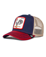 Goorin Bros. The Cock Trucker | Navy 101-0378 | Side View | Mens Caps | Topdrawers Apparel for Men Goorin Bros. The Cock Trucker | Navy 101-0378 | Side View | Mens Caps | Topdrawers Apparel for Men