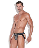 CODE 22 Openwork Jockstrap | Black 2143 | Side View | Mens Jockstraps | Topdrawers Underwear for Men CODE 22 Openwork Jockstrap | Black 2143 | Side View | Mens Jockstraps | Topdrawers Underwear for Men