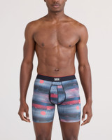 Saxx Multi-Sport Mesh Boxer Brief Fly Mystery Peaks Multi SXBB75F | Front View | Mens Boxer Briefs | Topdrawers Underwear for Men