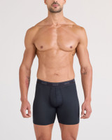 Saxx Quest Boxer Brief Fly Black SXBB65F | Front View | Mens Boxer Briefs | Topdrawers Underwear for Men Saxx Quest Boxer Brief Fly Black SXBB65F | Front View | Mens Boxer Briefs | Topdrawers Underwear for Men