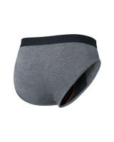 Saxx Vibe Xtra Brief Dark Grey Heather SXVB26F | Rear View | Mens Briefs | Topdrawers Underwear for Men Saxx Vibe Xtra Brief Dark Grey Heather SXVB26F | Rear View | Mens Briefs | Topdrawers Underwear for Men