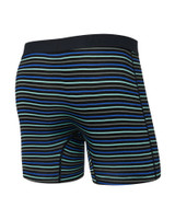 Saxx Vibe Xtra Boxer Brief Gents Stripe Sport Blue SXVX24F | Rear View | Mens Boxer Briefs | Topdrawers Underwear for Men