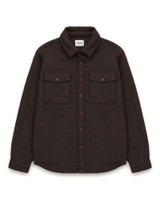 Kuwalla Tee Handloom Shirt Coffee KUL-0325-LS108 | Front View | Mens Long Sleeve Shirts | Topdrawers Clothing for Men Kuwalla Tee Handloom Shirt Coffee KUL-0325-LS108 | Front View | Mens Long Sleeve Shirts | Topdrawers Clothing for Men