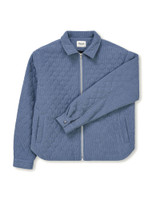 Kuwalla Tee Quilted Corduroy Shacket Blue KUL-0325-QCJ812 | Front View | Mens Outerwear | Topdrawers Clothing for Men