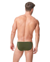Gregg Homme Wonder Brief | Khaki 96103 | Rear View | Mens Briefs | Topdrawers Underwear for Men
