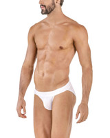 Clever Deseo Brief | White 1627-01 | Side View | Mens Bikini Briefs | Topdrawers Underwear for Men