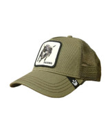 Goorin Bros. Rager Trucker | Olive 101-0211-OLI | Side View | Mens Caps | Topdrawers Apparel for Men