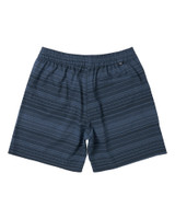 Saxx Sea To Shore 2N1 Volley Short 6 Inch Agitated Stripe Indigo 26S13B6 | Rear View | Mens Swim Shorts | Topdrawers Swimwear for Men