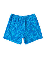 Saxx Oh Buoy 2N1 Volley Swim Short 5 Inch Splash Palms Bold Blue SXSW03L | Rear View | Mens Swim Shorts | Topdrawers Swimwear for Men