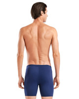 Arena Graphic Swim Mid Jammer Black Turquoise 011185 | Rear View | Mens Swim Boxers | Topdrawers Swimwear for Men