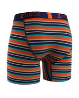 2UNDR Swing Shift Boxer Brief Beach Stripe 2U26BB | Rear View | Mens Boxer Briefs | Topdrawers Underwear for Men