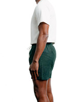 Champlain Linen Short Green CHP-012-SS26009-11 | Side View | Mens Shorts | Topdrawers Clothing for Men
