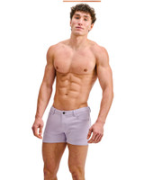 ST33LE Stretch Knit Jeans Shorts 3 Inch Thistle ST-1975 | Front View | Mens Shorts | Topdrawers Clothing for Men