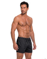 Spicy & Shiny Sports Mesh Shorts Black ZS116 | Side View | Mens Athletic Shorts | Topdrawers Clothing for Men