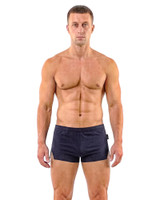 Spicy & Shiny Short Cotton Shorts Blue ZS26 | Front View | Mens Athletic Shorts | Topdrawers Clothing for Men