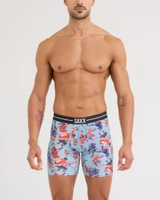 Saxx Volt Boxer Brief Hockey Brawl Blue SXBB85-HBB | Front View | Mens Boxer Briefs | Topdrawers Underwear for Men