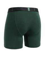 2UNDR Swing Shift Boxer Brief Jade 2U01BB-480 | Rear View | Mens Boxer Briefs | Topdrawers Underwear for Men