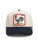 Goorin Bros. Pinstripe Rooster Trucker Mineral Gray 101-4004-GRY05 | Front View | Mens Caps | Topdrawers Apparel for Men