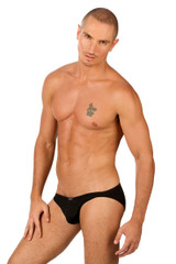 Black - Gregg Homme Wonder Brief 96103 - Rear View - Topdrawers Underwear for Men Black - Gregg Homme Wonder Brief 96103 - Rear View - Topdrawers Underwear for Men
